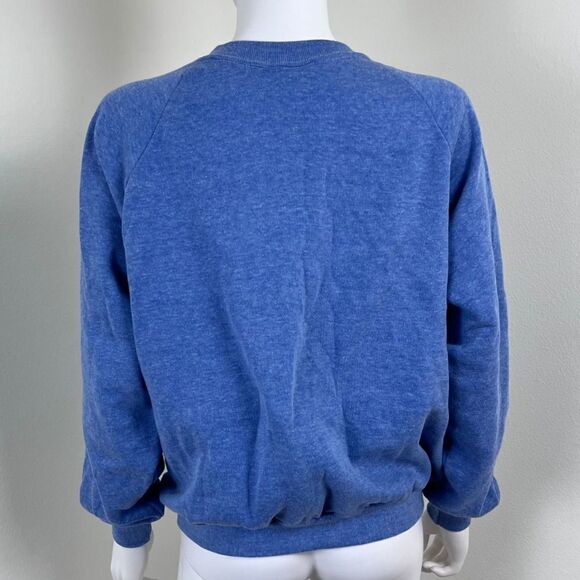 Vintage Levi’s USA Size M Blue Cotton Crewneck Pullover Unisex Sweater Casual - Picture 10 of 15